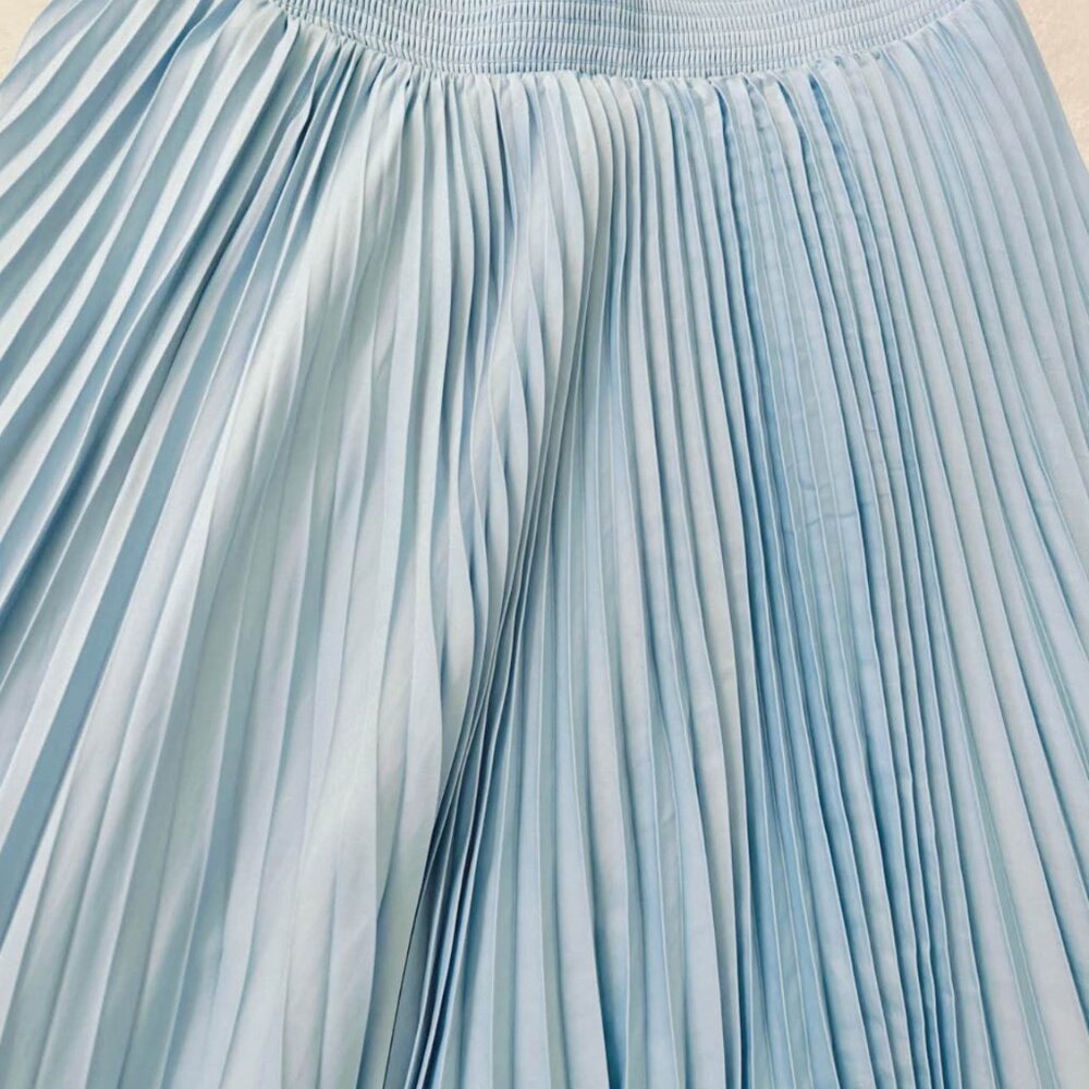NWT ELIE TAHARI Pleated Midi Skirt Asymmetric - Picture 4 of 5